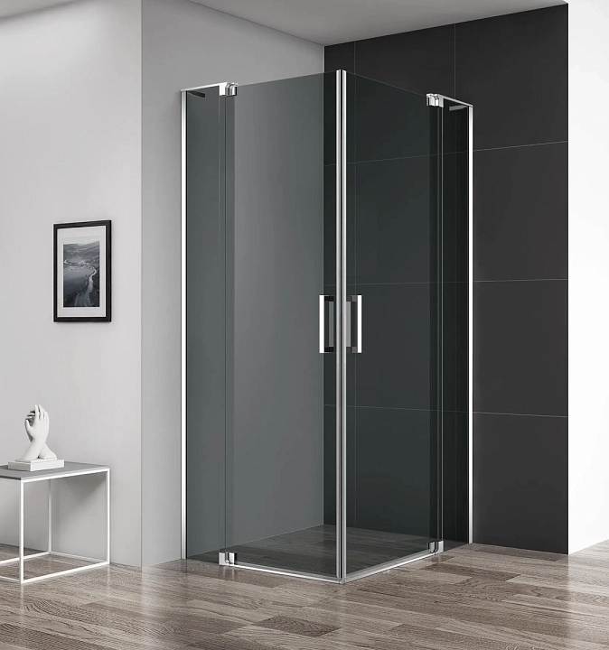 Душевой уголок Cezares Slider A-2-90/100-GRIGIO-Cr