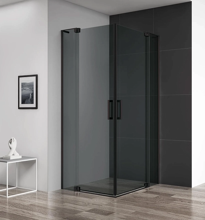 Душевой уголок Cezares Slider A-2-90/100-GRIGIO-NERO