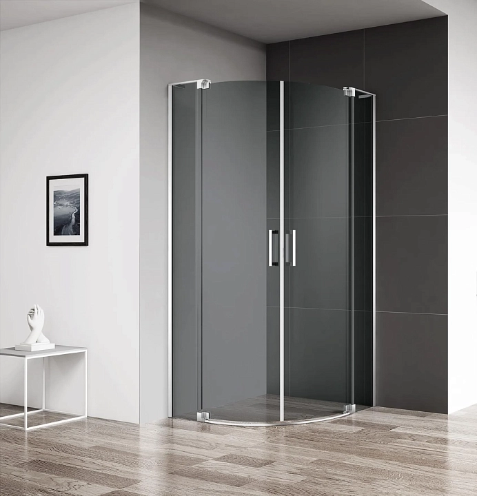 Душевой уголок Cezares Slider R-2-80/90-Grigio-Cr