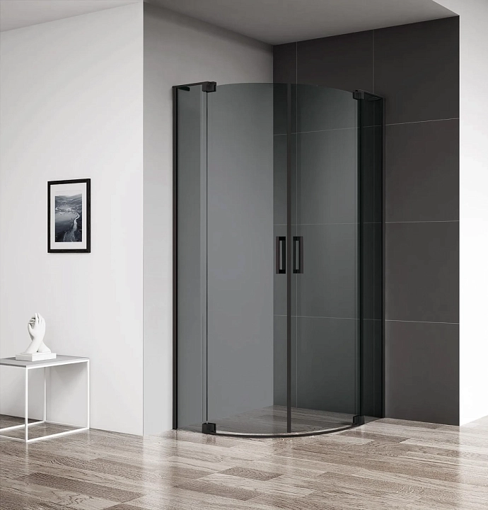 Душевой уголок Cezares Slider R-2-90/100-GRIGIO-NERO