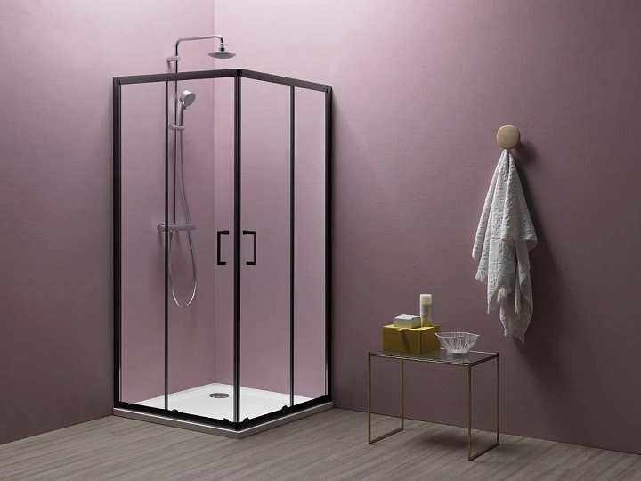 Душевой уголок Kolpa San Eco Quat TKK 90х90 см black