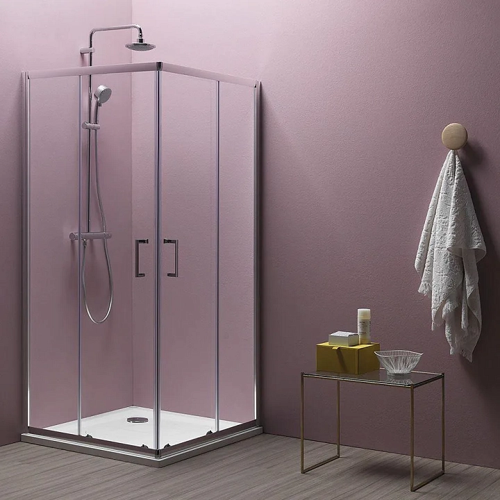 Душевой уголок Kolpa San Eco Quat TKK 90х90 см silver