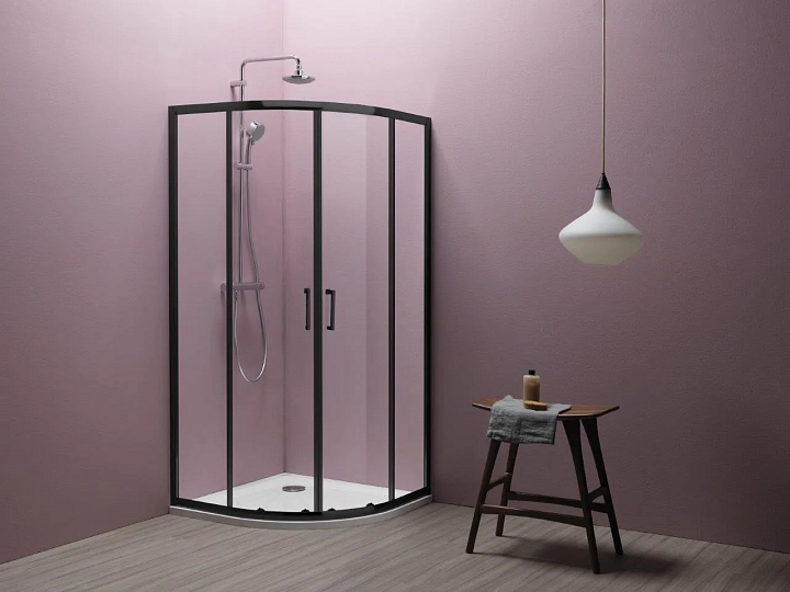Душевой уголок Kolpa San Eco Quat TKP 90х90 см black