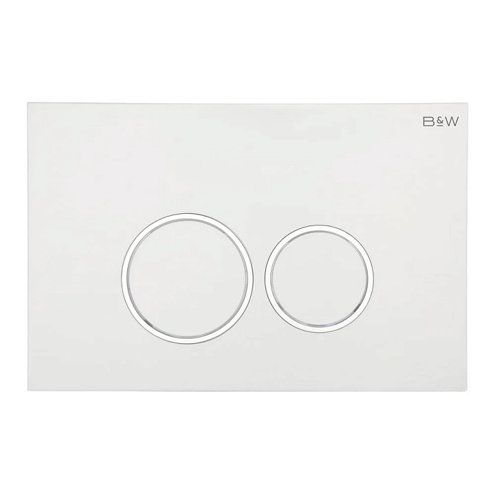 Кнопка смыва Black&White Universe WPI-09511 glossy ivory