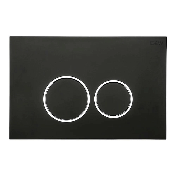 Кнопка смыва Black&White Universe WPI-09512 matt black