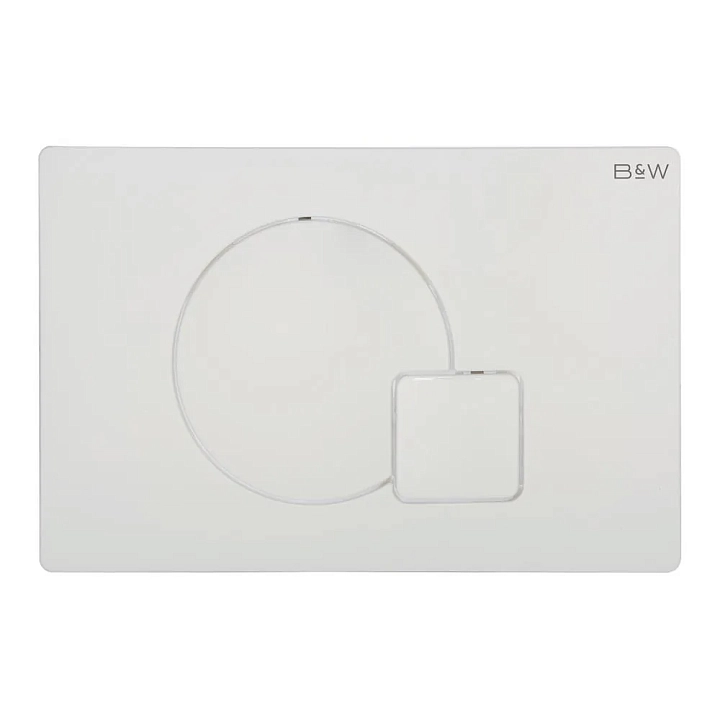 Кнопка смыва Black&White Universe WPI-09521 glossy ivory