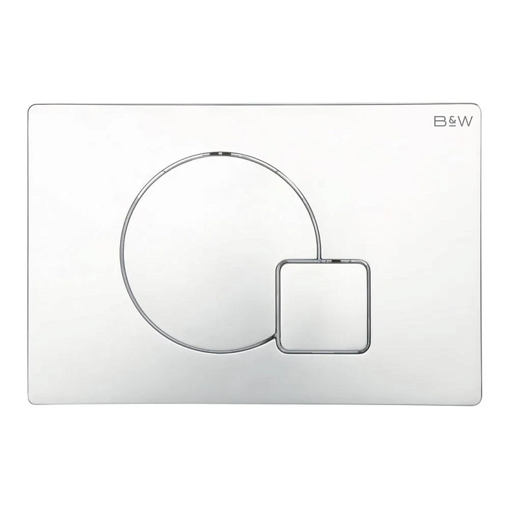 Кнопка смыва Black&White Universe WPI-09523 bright chrome
