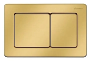 Кнопка смыва Caprigo Bricks Steel BS003-oro золото матовое