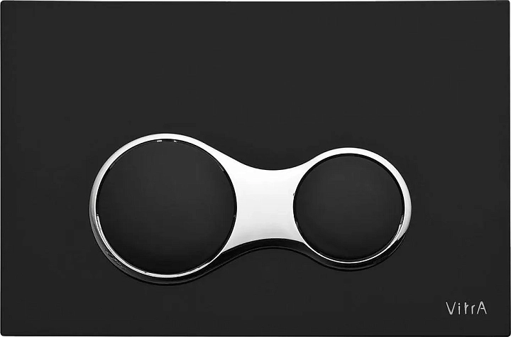 Кнопка смыва Vitra Sirius 740-0411 черная матовая