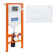 Система инсталляции для унитазов BelBagno BB002-80/BB014-SR-BIANCO с кнопкой смыва