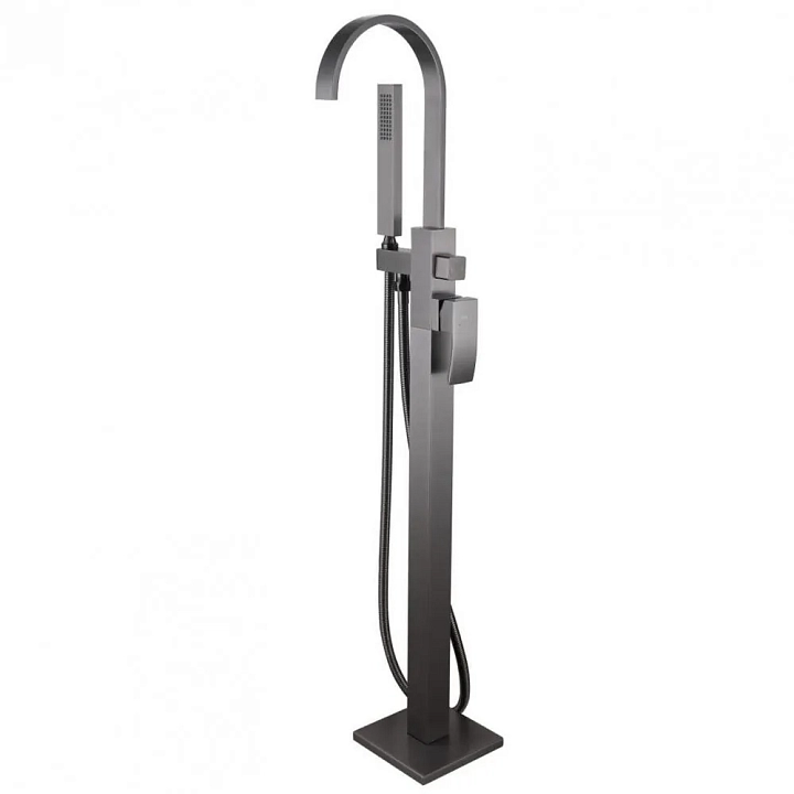 Смеситель Abber Wasserfall AF8615NG напольный, для ванны с душем, никель