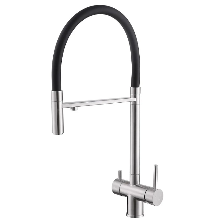 Смеситель Abber Wasser Kreis AF81141SP для кухонной мойки, сатин