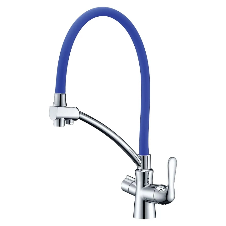 Смеситель Lemark Comfort LM3070C-Blue для кухонной мойки