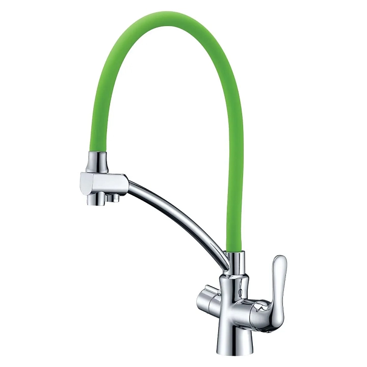 Смеситель Lemark Comfort LM3070C-Green для кухонной мойки