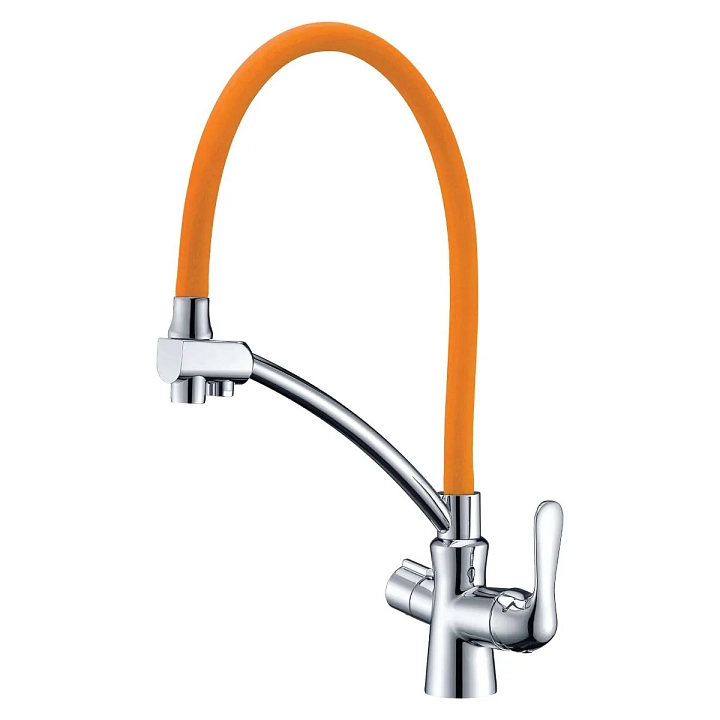 Смеситель Lemark Comfort LM3070C-Orange для кухонной мойки