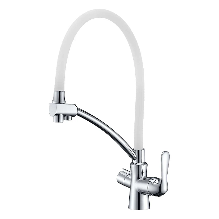 Смеситель Lemark Comfort LM3070C-White для кухонной мойки