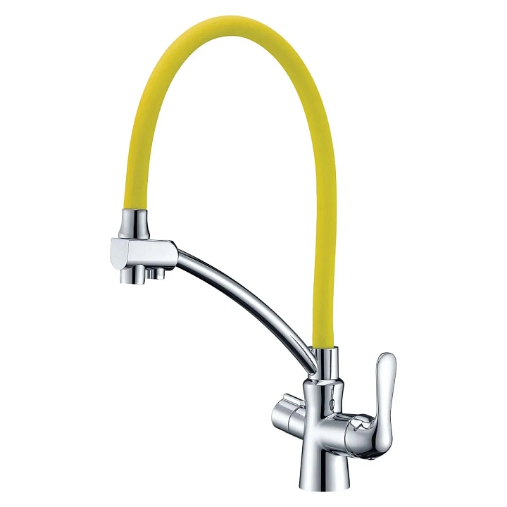 Смеситель Lemark Comfort LM3070C-Yellow для кухонной мойки