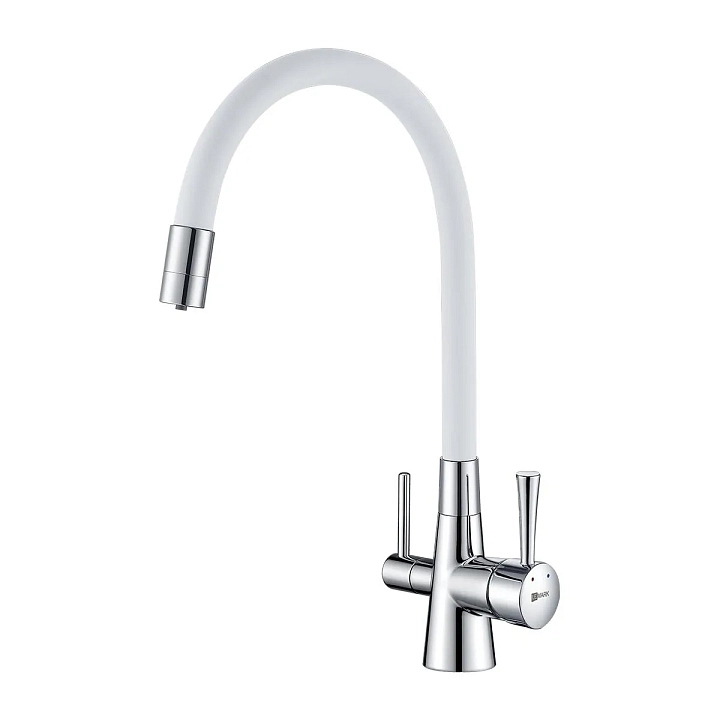 Смеситель Lemark Comfort LM3075C-White для кухонной мойки