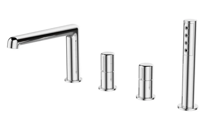 Смеситель BelBagno Uno UNO-BVD4-CRM на борт ванны