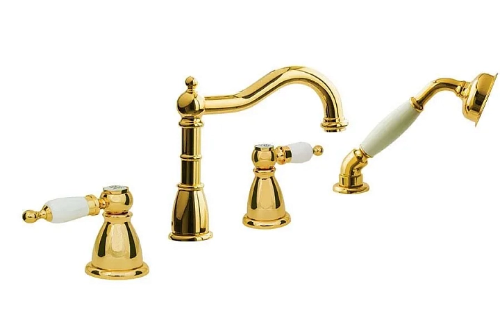 Смеситель Boheme Oro 395 на борт ванны
