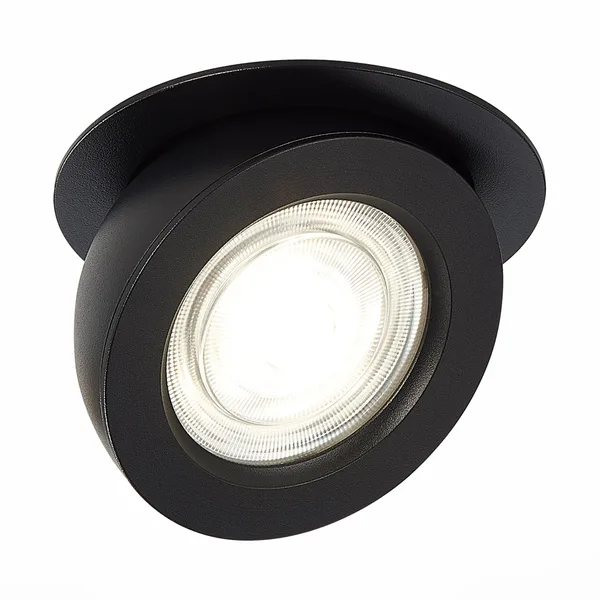 Светильник встраиваемый Черный LED 1*10Вт 3000К 850Lm Ra>90 38° IP20 D109xH60 180-240В ST654.438.10 ST LUCE