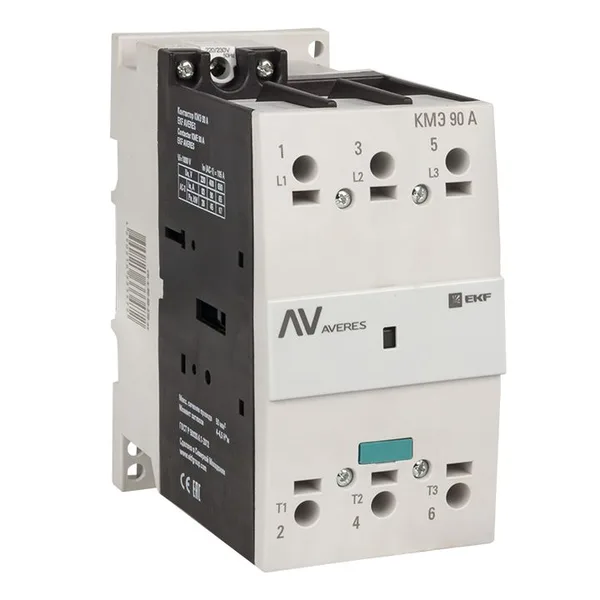 Контактор КМЭ 90А 230В АС AVERES EKF