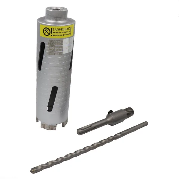 Коронка алмазная по бетону 102*150 мм Laser Deep Drill HD310 Hilberg — фото 2