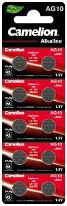 Элемент питания G10 (LR1130) BL10 Camelion