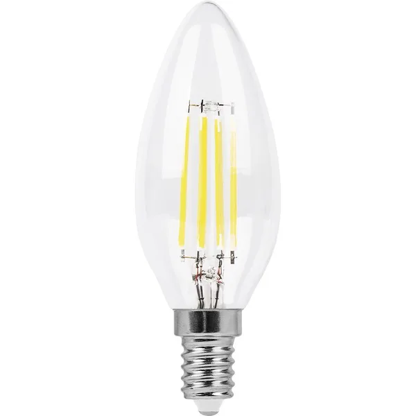 Лампа светодиодная Feron LB-73 Свеча прозрачн. E14 9W 2700K — фото 2