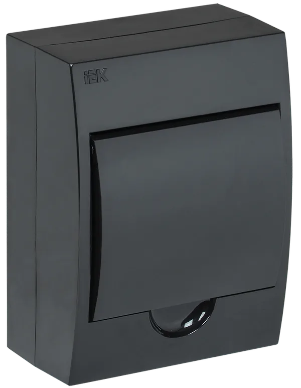 Корпус пластиковый ЩРН-П-6 IP41 черный KREPTA 3 IEK