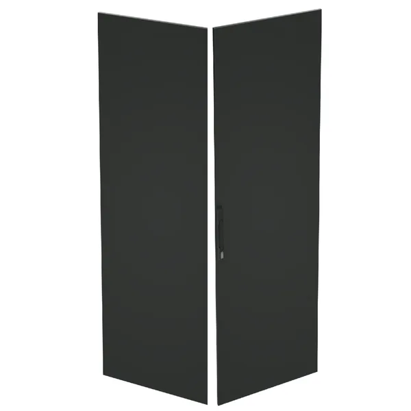 Дверь сплошная двухстворчатая для IT-CQE 2200 x 800 RAL7035 DKC