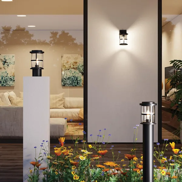 Ландшафтный настен.св-к E27 1*60W IP44 MAGUS черный/стекло ODEON LIGHT — фото 2