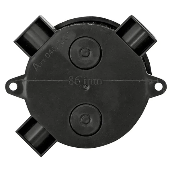 Коробка распределительная КМР-040-040б трехрожковая черная (70х35) PROxima EKF — фото 4