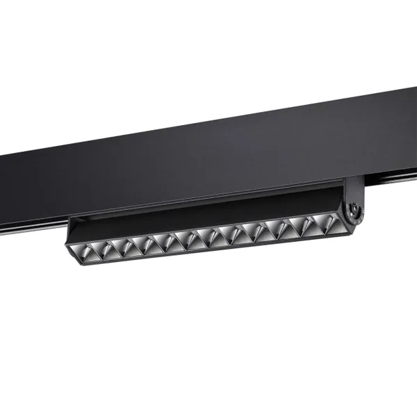 Трековый св-к для низков.шинопровода IP20 LED 4000K 12W 48V FLUM черный B NOVOTECH — фото 5