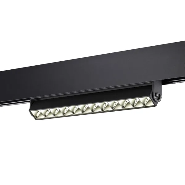 Трековый св-к для низков.шинопровода IP20 LED 4000K 12W 48V FLUM черный B NOVOTECH — фото 4