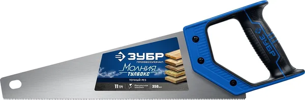 Ножовка компактная (пила) "МОЛНИЯ-Тулбокс" 350 мм, 11 TPI, прямой зуб, точный рез, импульсная закалка каждого зуба, ЗУБР — фото 7