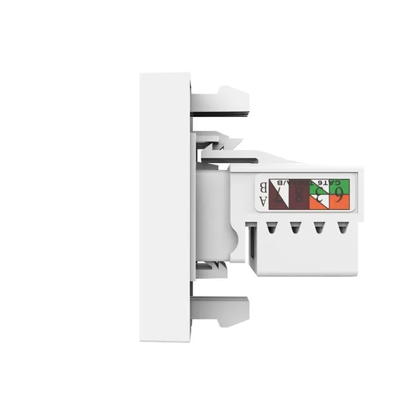 Розетка компьютерная RJ-45 белая (механизм) Livolo — фото 3