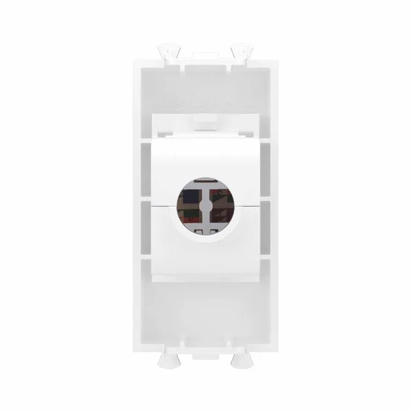Компьютерная розетка RJ-45 без шторки модульная, кат.6, "Avanti", "Белое облако", 1 модуль DKC — фото 4