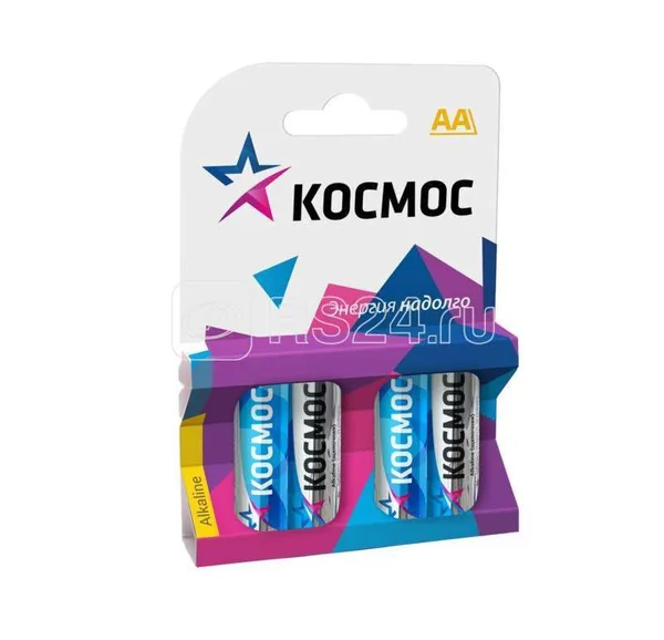 Элемент питания алкалиновый LR LR6 BP-4 (блист.4шт) Космос