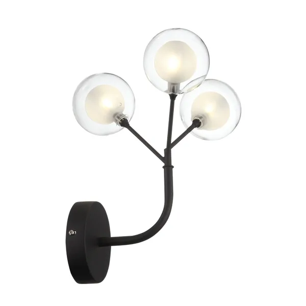 Бра Черный/Прозрачный, Белый G4 LED 3*2Вт SL376.401.03 ST LUCE