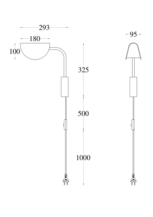 Бра 1*G9 28Вт Черный IP20 Mollis MOD126WL-01B Technical Maytoni — фото 4