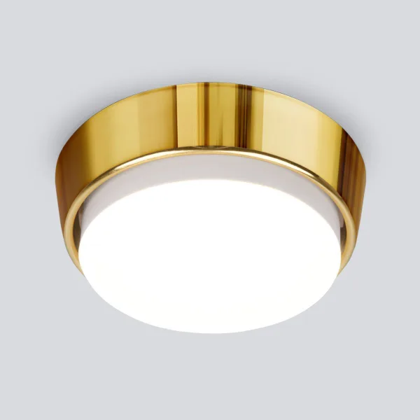 Накладной точечный светильник 1*GX53 золотой IP20 (a032903) Elektrostandard