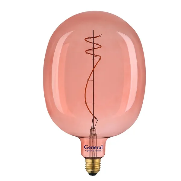 Филаментная светодиодная лампа GLDEN-DG170DSS-8ВТ-230-E27 Pink 1800 General