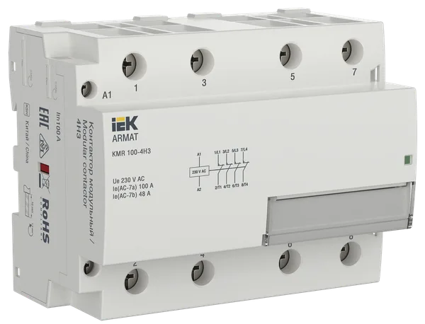 Контактор модульный KMR 100А 230В AC 4НЗ ARMAT IEK