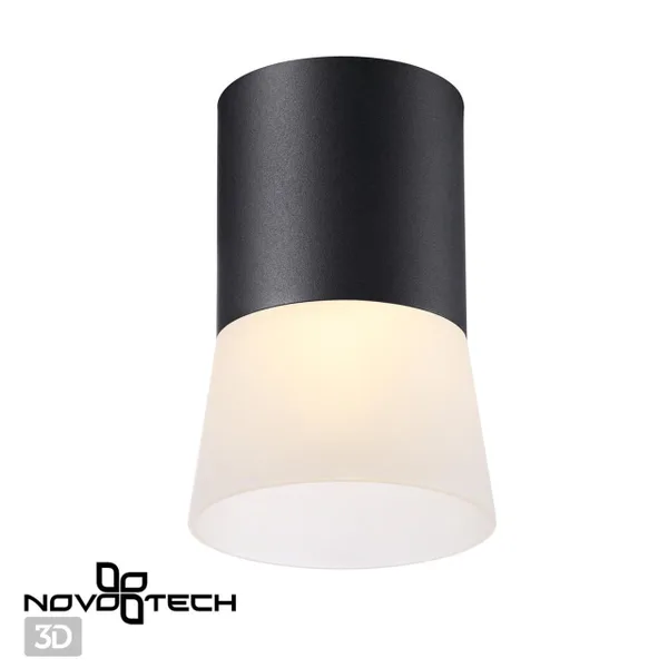 Св-к накл.IP20 GU10 9W 220V ELINA черный NOVOTECH — фото 2