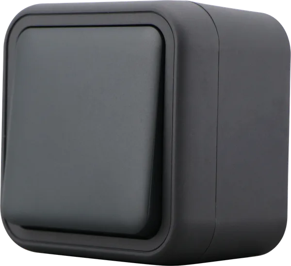 Donel W55 Выключатель 1-кл. накладной, антрацит, IP55, серия (тип) DIP55 — фото 3