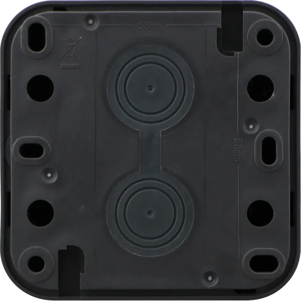 Donel W55 Выключатель 1-кл. накладной, антрацит, IP55, серия (тип) DIP55 — фото 4