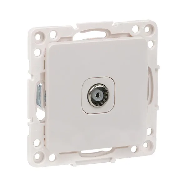 Стокгольм Механизм Розетки TV 1-местной оконечной 10дБ-240МГц белый EKF — фото 2