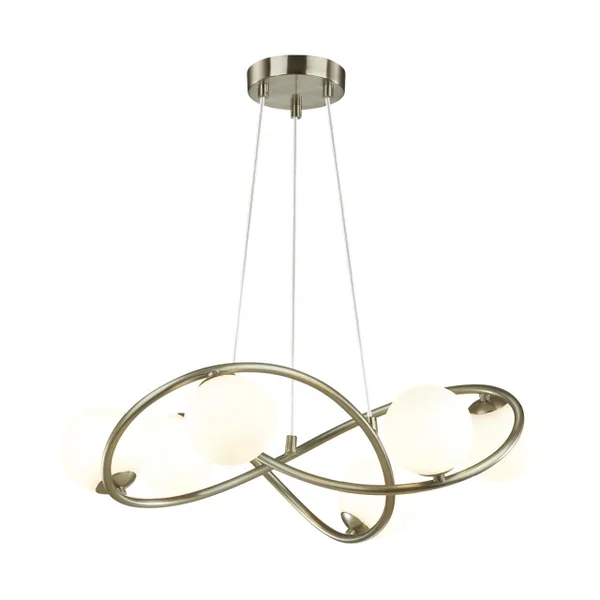 Люстра G9 6*40W SLOTA никель/белый ODEON LIGHT — фото 4
