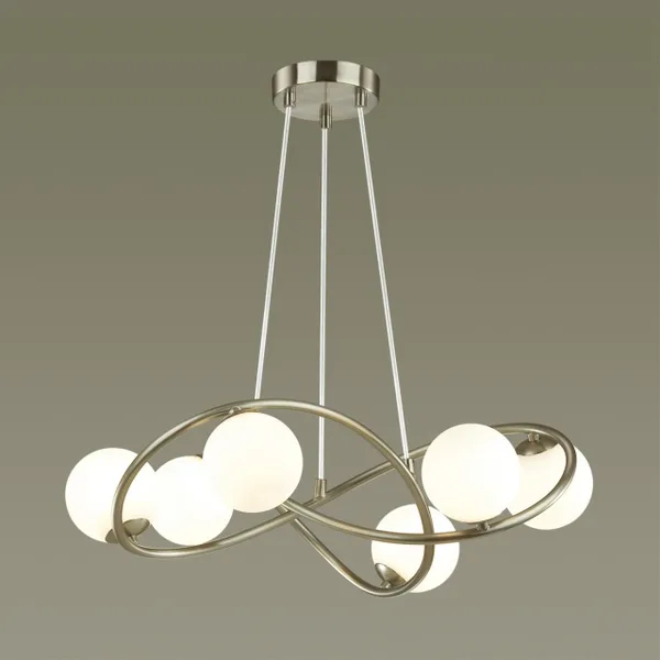 Люстра G9 6*40W SLOTA никель/белый ODEON LIGHT — фото 2
